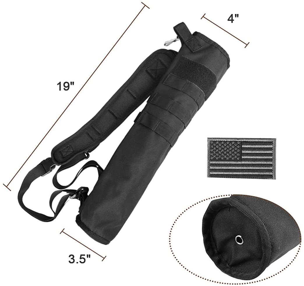 Lightweight Arrow Quiver Snapklik.co : KRATARC Archery Lightweight Back Arrow Quiver Dual Use Archery Backstop